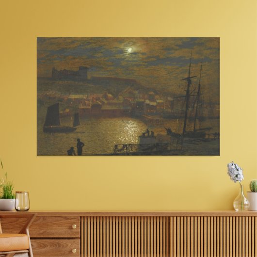 John Atkinson Grimshaw - Whitby From Scotch Head キャンバスプリント (インサイチュ (リビング))