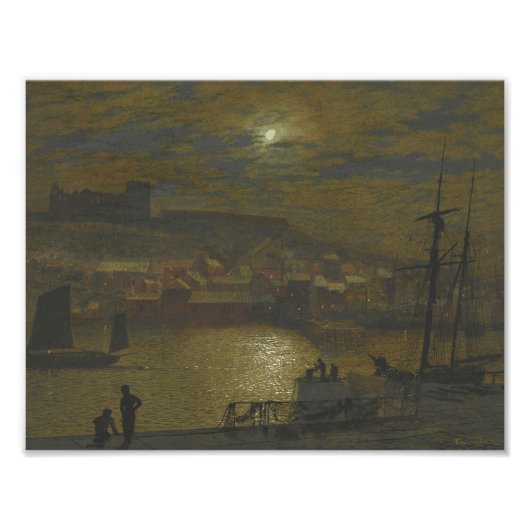 John Atkinson Grimshaw - Whitby from Scotch Head フォトプリント (正面)
