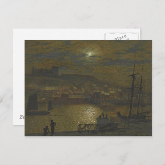 John Atkinson Grimshaw - Whitby from Scotch Head ポストカード (正面/裏面)