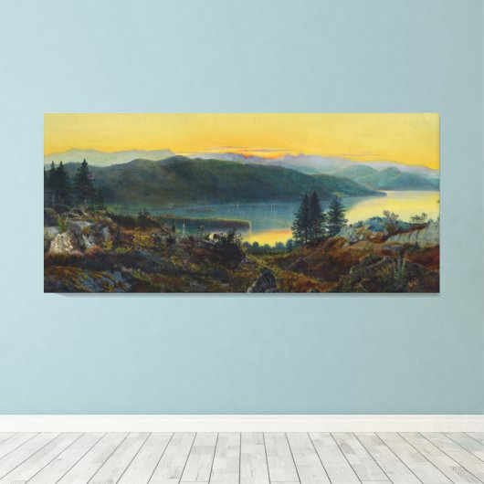 John Atkinson Grimshaw - Windermere  キャンバスプリント (インサイチュ (ウッドフロア))