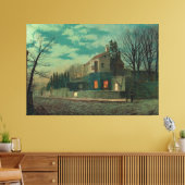 John Atkinson Grimshaw - Yew Court, Scalby  キャンバスプリント (インサイチュ (リビング))