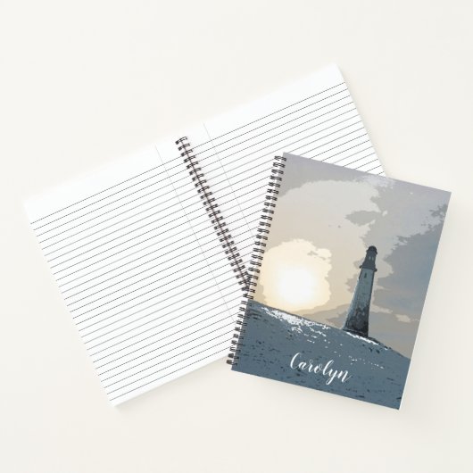 John Barrow, Hoad Monument, Ulverston,灯台 ノートブック (内部)