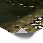 John Bauerによる「Leap the Elk」水彩画 ポスター (角)