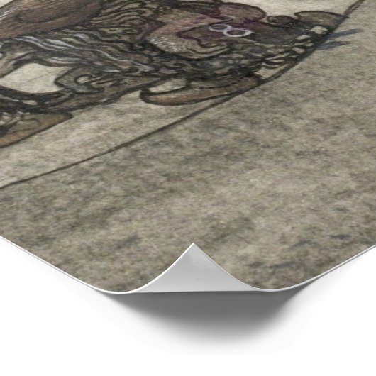 John Bauer – クリスマスナイト ポスター (角)