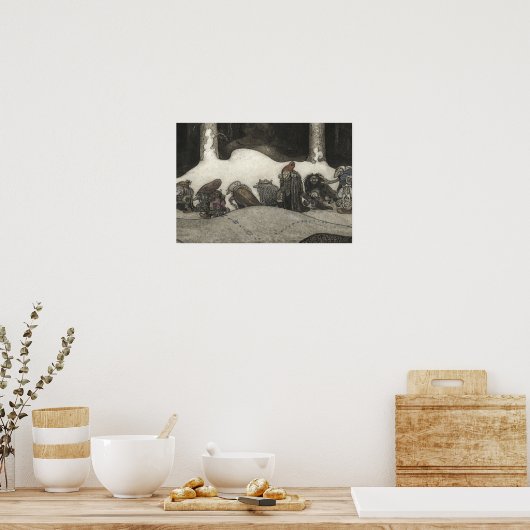 John Bauer – クリスマスナイト ポスター (キッチン)