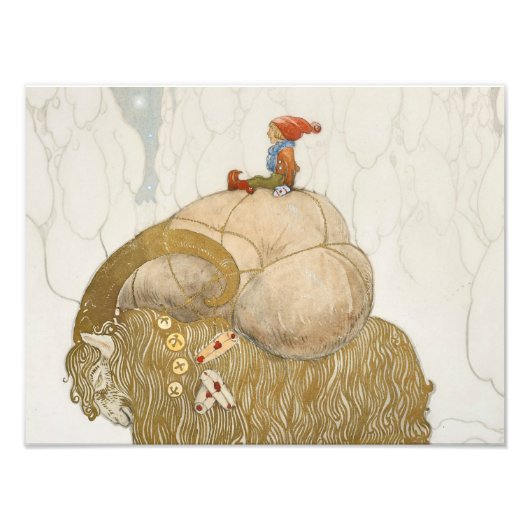 John Bauer – クリスマスヤギ フォトプリント (正面)