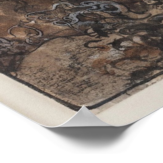 John Bauer – 偽りの森の中 ポスター (角)