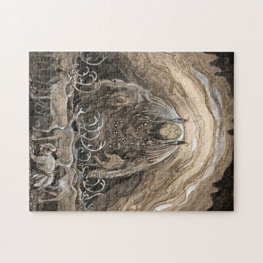 John Bauer -格言とトロール ジグソーパズル (横)