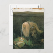 John Bauer – 森のトロール ポストカード (正面/裏面)