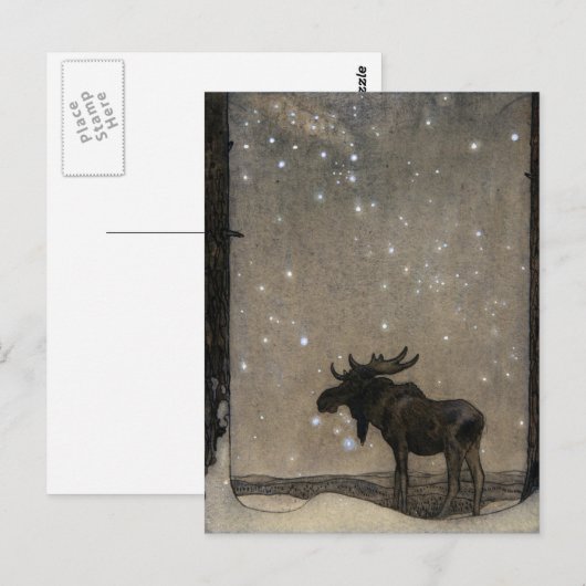 John Bauer – 童話アート ポストカード (正面/裏面)