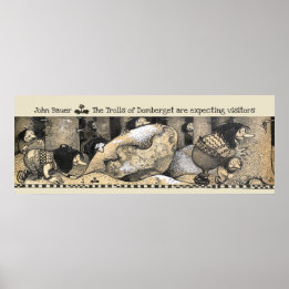 John Bauer Domberget Trollsゲストを期待するCC123 ポスター