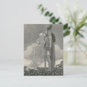 John Bauer - Freyja and Svipdag ポストカード (スタンド正面)