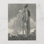 John Bauer - Freyja and Svipdag ポストカード (正面)