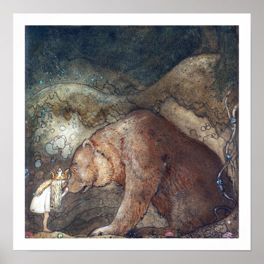 John Bauer Poor Little Basseポスター ポスター (正面)