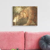 John Bauer - Poor Little Basse キャンバスプリント (インサイチュ (リビング))