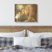 John Bauer - Poor Little Basse キャンバスプリント (インサイチュ (寝室))