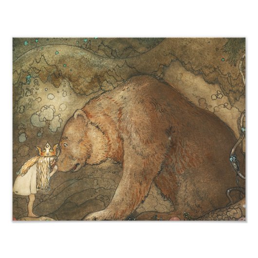 John Bauer - Poor Little Basse フォトプリント (正面)