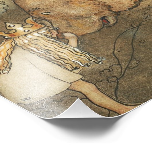 John Bauer - Poor Little Basse フォトプリント (角)