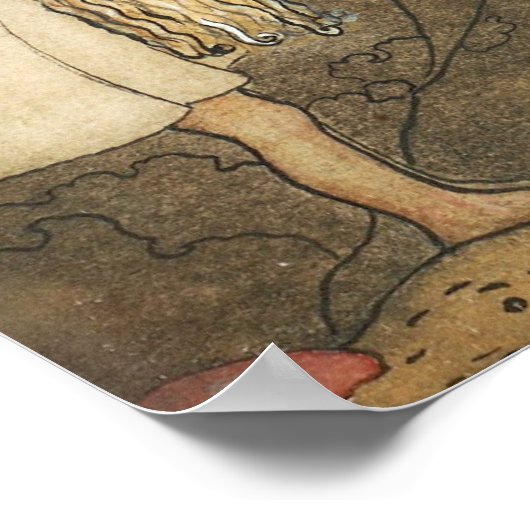 John Bauer - Poor little Basse ポスター (角)