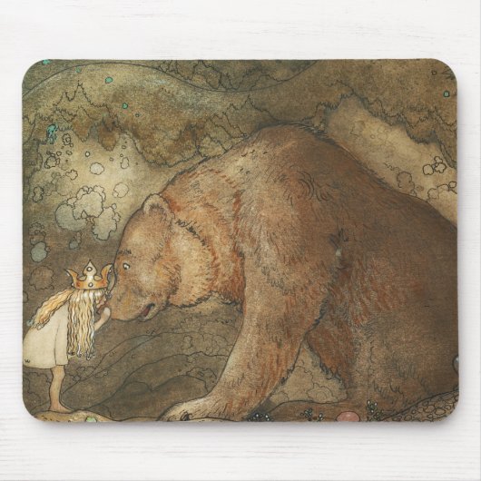 John Bauer - Poor Little Basse マウスパッド (正面)