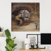 John Bauer - The boy who never was afraid ポスター (ホームオフィス)