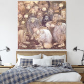 John Bauer Troll Art キャンバスプリント (インサイチュ (寝室))