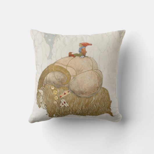 John Bauer Troll Art クッション (裏面)