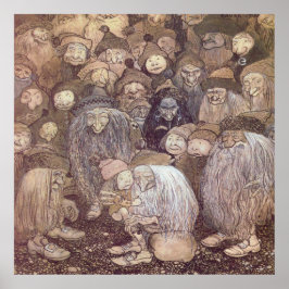 John Bauer Troll Art ポスター
