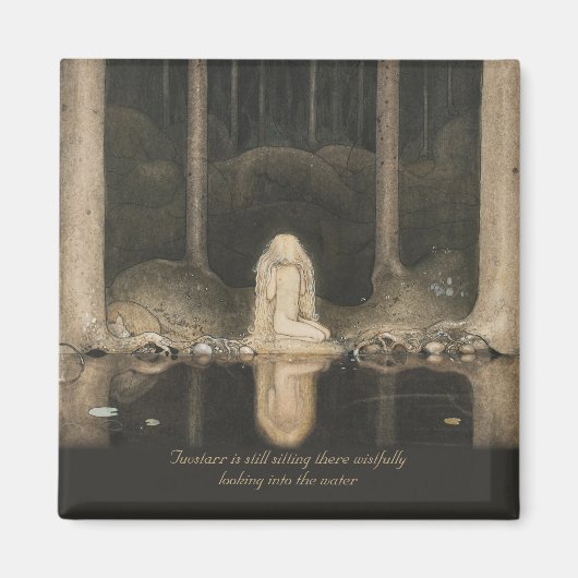 John Bauer Tuvstarr by the forest tarn CC1038 マグネット (正面)