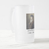 John Calvin Beer Stein – 改革シリーズ フロストグラスビールジョッキ (正面左)