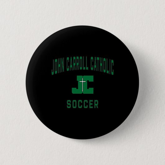 John Carroll Catholic High School キャバリアーズ サッカー 缶バッジ (正面)