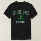 John Carroll Catholic High School Cavaliers Softba Tシャツ (デザイン正面)