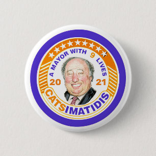 John Catsimatidis氏(NYC市長向け) 2021 缶バッジ