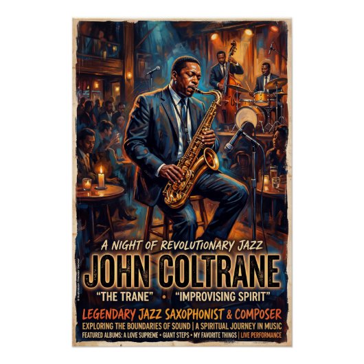 John Coltrane ポスター (正面)