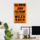 John Coltrane - Miles Davis jazz poster - Shelly's ポスター (ホームオフィス)