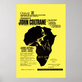 John Coltrane Olatunji Jazz Vintage ポスター