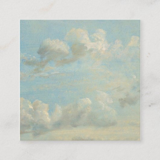 John Constable - Cloud Study スクエア名刺 (正面)