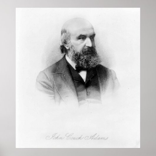 John Couch Adams, engraved by George J. Stodart ポスター (正面)