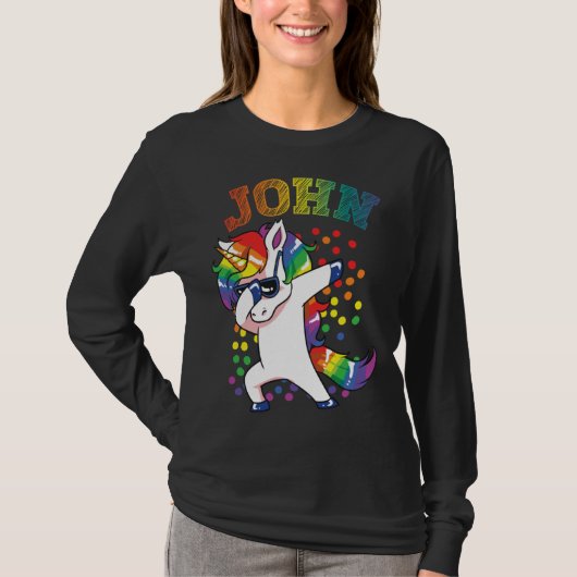 John Dabbing Unicorn Tシャツ (正面)