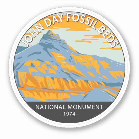 John Day Fossistle Beds National Monument Oregon シール (正面)