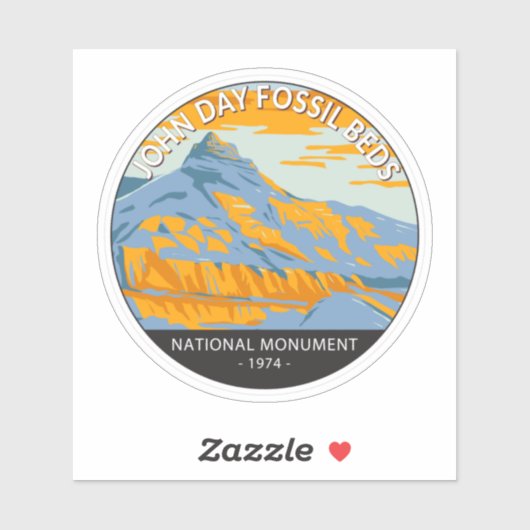John Day Fossistle Beds National Monument Oregon シール (シート)