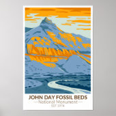John Day Fossistle Beds National Monument Oregon ポスター (正面)
