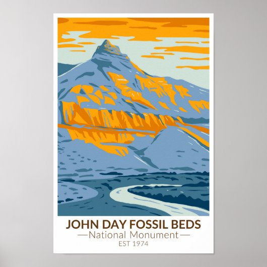 John Day Fossistle Beds National Monument Oregon ポスター (正面)