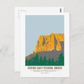 John Day Fossistle Beds National Monument Oregon ポストカード (正面/裏面)