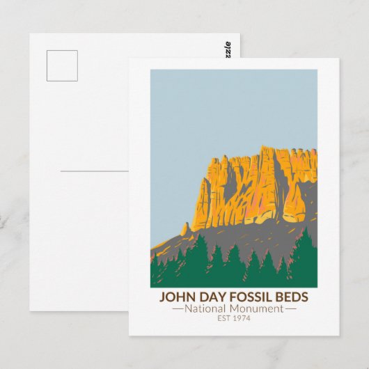 John Day Fossistle Beds National Monument Oregon ポストカード (正面/裏面)