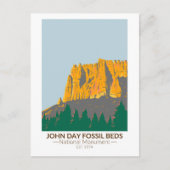 John Day Fossistle Beds National Monument Oregon ポストカード (正面)