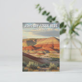 John Day Fossistle Beds National Monument Oregon ポストカード (スタンド正面)