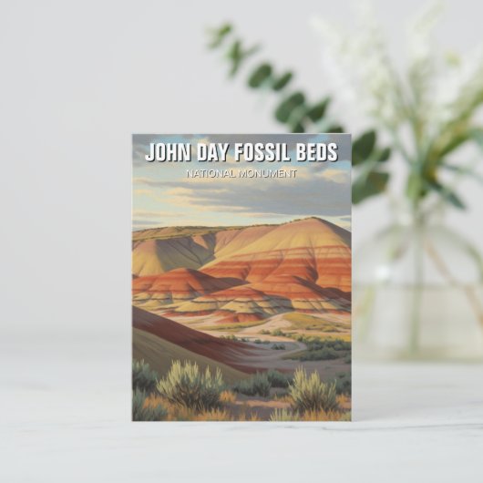 John Day Fossistle Beds National Monument Oregon ポストカード (スタンド正面)