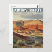 John Day Fossistle Beds National Monument Oregon ポストカード (正面/裏面)