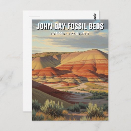John Day Fossistle Beds National Monument Oregon ポストカード (正面/裏面)